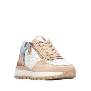 NEW XTI women's 17512603 refresh sneaker in beige